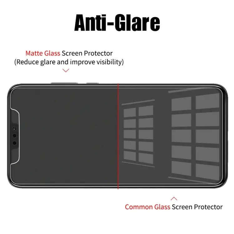For iPhone 16e / 13 / 13 Pro 50pcs Transparent Frosted Full Screen Tempered Glass Film - For iPhone 16e / 13 / 13 Pro