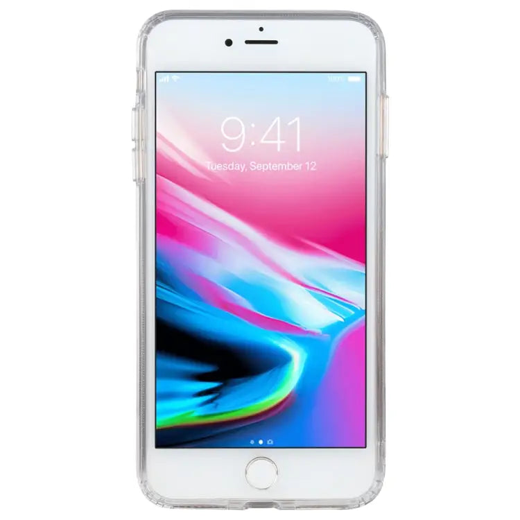 For iPhone 7 Plus / 8 Plus Magsafe Case Simple Magnetic Ring All-inclusive Clear Crystal Acrylic PC +TPU Shockproof