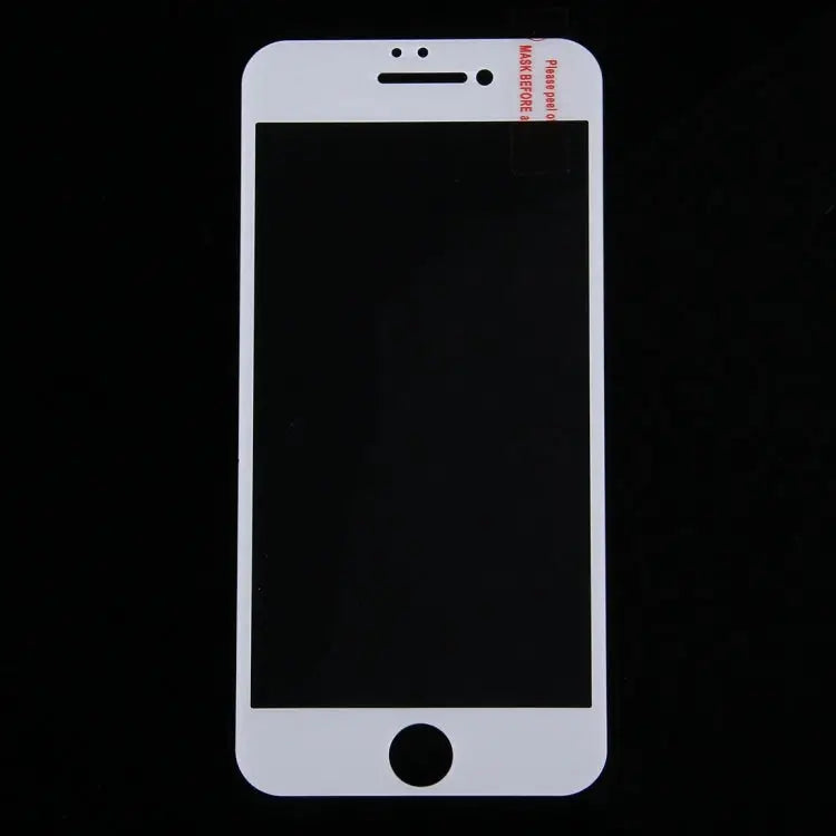 For iPhone 7 Silk Printing Screen Protector 0.26mm 9H Surface Hardness 2.5D Explosion-proof Tempered Glass Screen Film