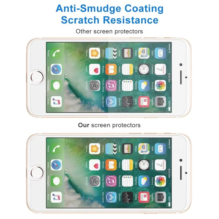 For iPhone 8 Plus & iPhone 7 Plus 0.26mm 9H Surface Hardness 2.5D Explosion-proof Tempered Glass Non-full Screen Film