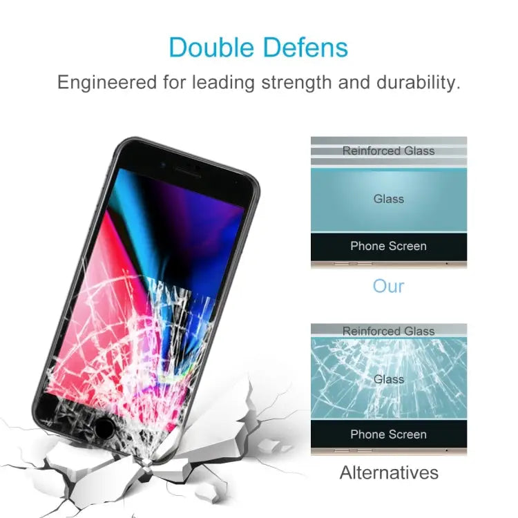 For iPhone 8 Plus & 7 Plus 0.3mm 9H Surface Hardness 5D Curved Full Screen Tempered Glass Screen Protector - For iPhone