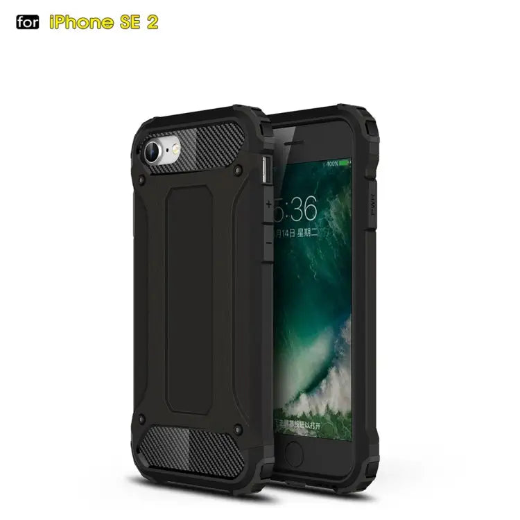For iPhone SE 2020 Magic Armor TPU + PC Combination Case - Black - Apple Accessories