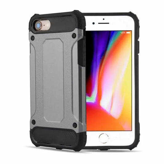 For iPhone SE 2020 Magic Armor TPU + PC Combination Case - Grey - Apple Accessories