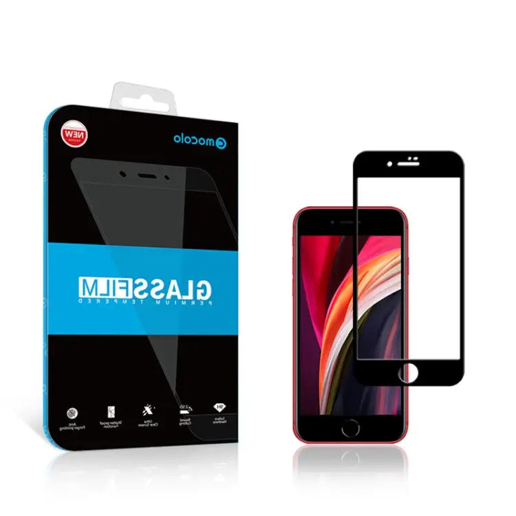 For iPhone SE 2020 mocolo 0.33mm 9H 2.5D Full Glue Tempered Glass Film - 1pcs