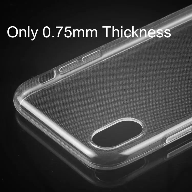 For iPhone X / XS 0.75mm Ultra-thin Transparent TPU Protective Case - iPhone X / XS(1PCS)