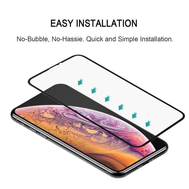 For IPhone X/XS 9H 10D Full Screen Tempered Glass Screen Protector - For iPhone X / XS (1 PC) (2.5D)