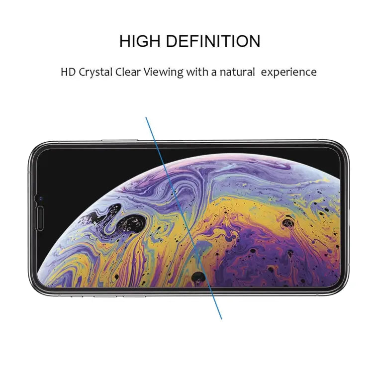 For IPhone X/XS 9H 10D Full Screen Tempered Glass Screen Protector - For iPhone X / XS (1 PC) (2.5D)