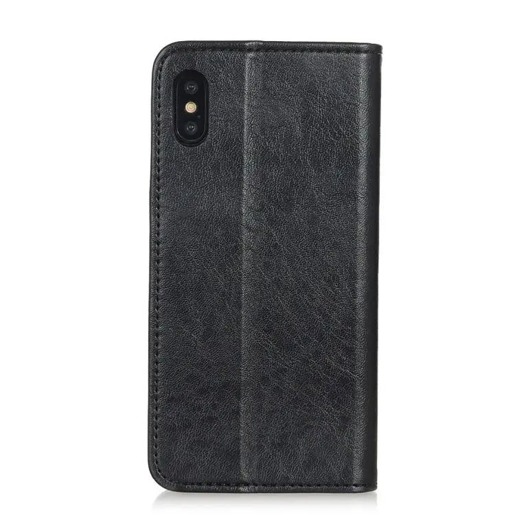 For iPhone X / XS Magnetic Retro Crazy Horse Texture Horizontal Flip Leather Case with Holder & Card Slots & Wallet