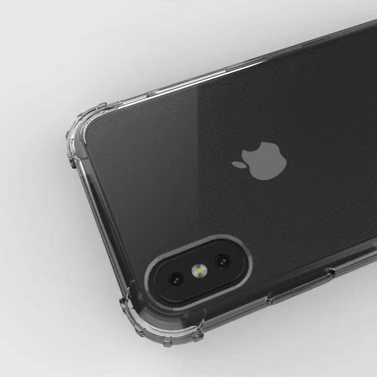 For iPhone X / XS Shockproof Transparent TPU Soft Case