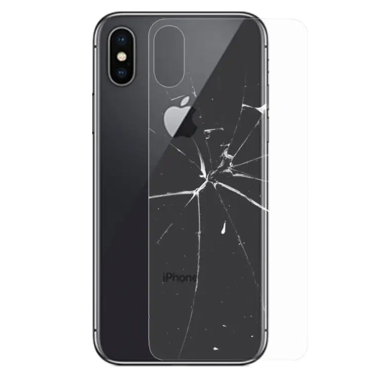 For iPhone X / XS Transparent Tempered Glass Back Screen Protector - For X
