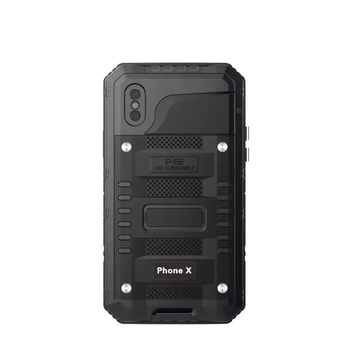 For iPhone X / XS Waterproof Dustproof Shockproof Zinc Alloy + Silicone Case