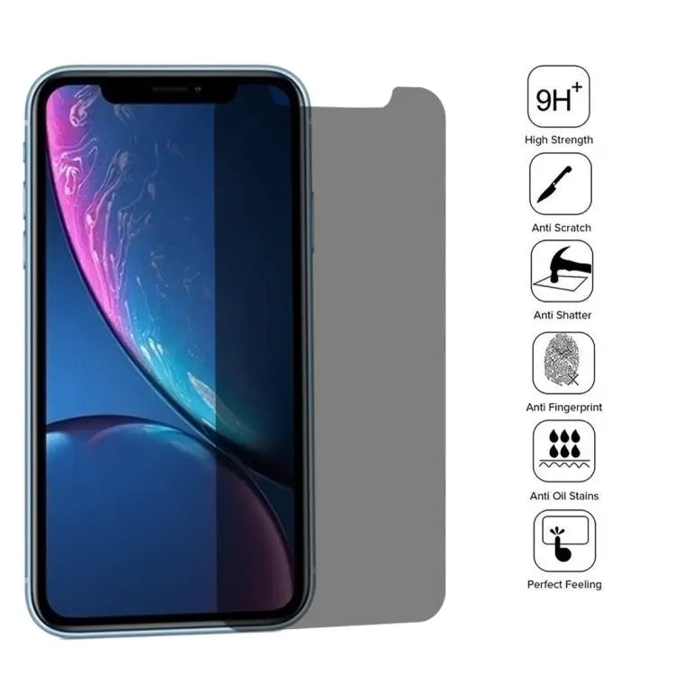 For iPhone XR 0.4mm 9H Surface Hardness 180 Degree Privacy Anti Glare Screen Protector - For iPhone XR (1 PC)