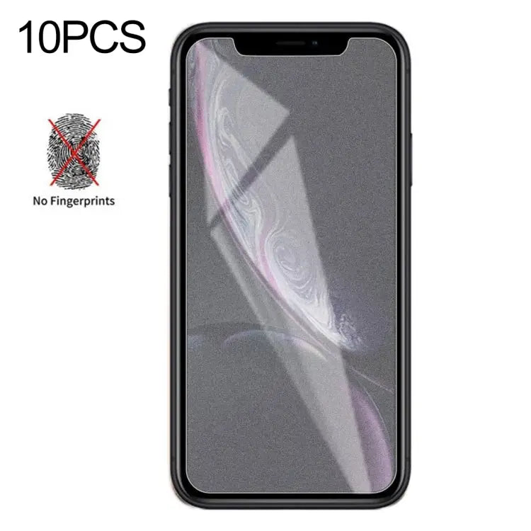 For iPhone XR / iPhone 11 10pcs Non-Full Matte Frosted Tempered Glass Film - For iPhone XR / iPhone 11(10 PCS)