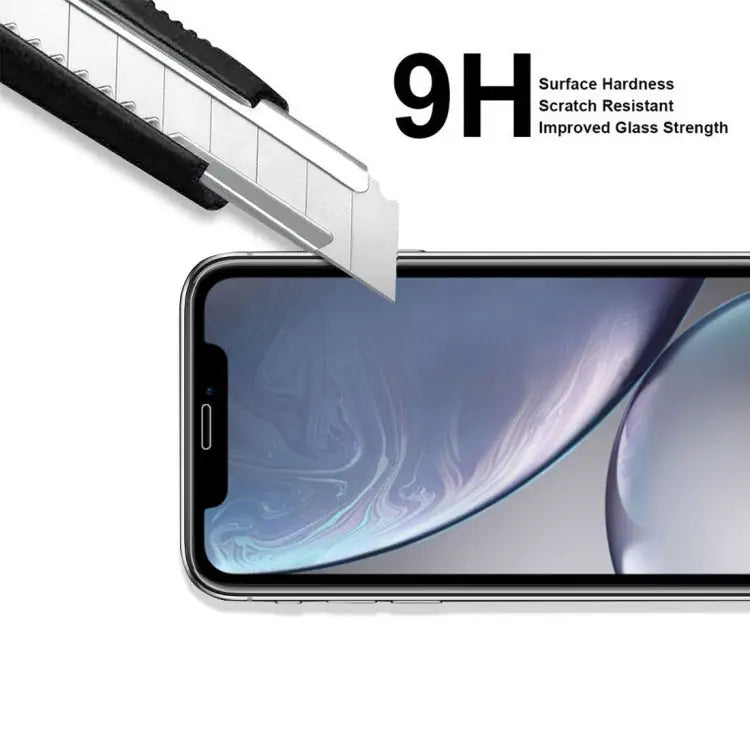 For iPhone XR 5pcs ENKAY Hat-Prince 0.26mm 9H 2.5D Tempered Glass Film - For XR (5 PCS)