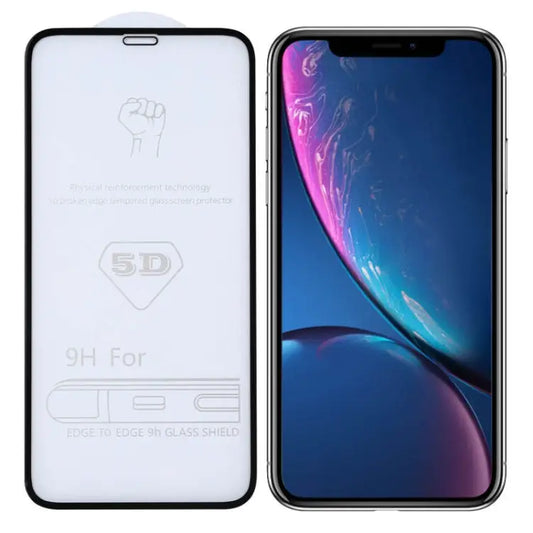 For iPhone XR 9H 5D Full Glue Full Screen Tempered Glass Film - For iPhone XR (1 PC)