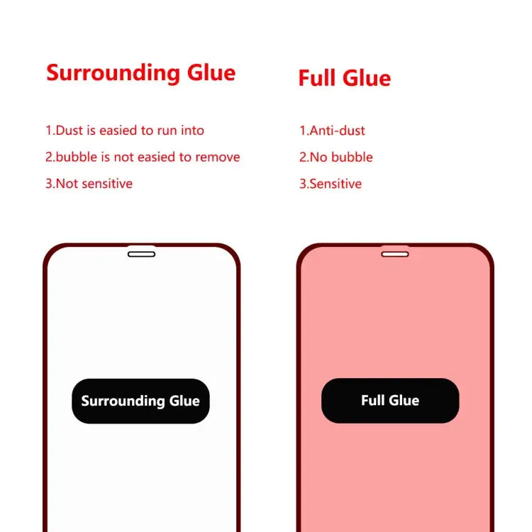 For iPhone XR ENKAY Hat-prince Full Glue 0.26mm 9H 2.5D Tempered Glass Film - For XR