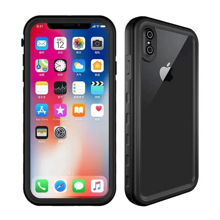 For iPhone XS Max 2m Waterproof Snowproof 2m Shockproof Dustproof PC + Silicone Case For iPhone XS Max - For iPhone XS