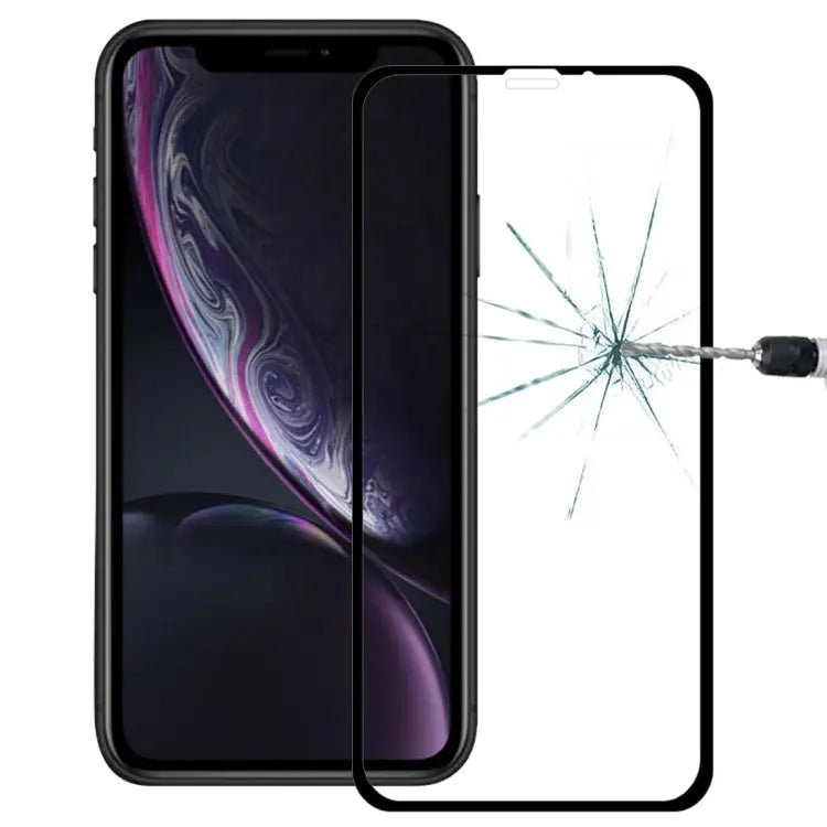 For iPhone XS Max 9H Explosion-proof Full Glue Full Screen Tempered Glass Film - For iPhone XS Max (10D) (1 PCS)