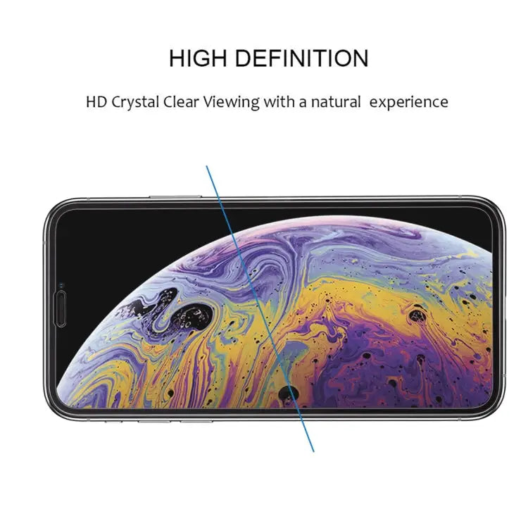 For iPhone XS Max 9H Explosion-proof Full Glue Full Screen Tempered Glass Film - For iPhone XS Max (10D) (1 PCS)