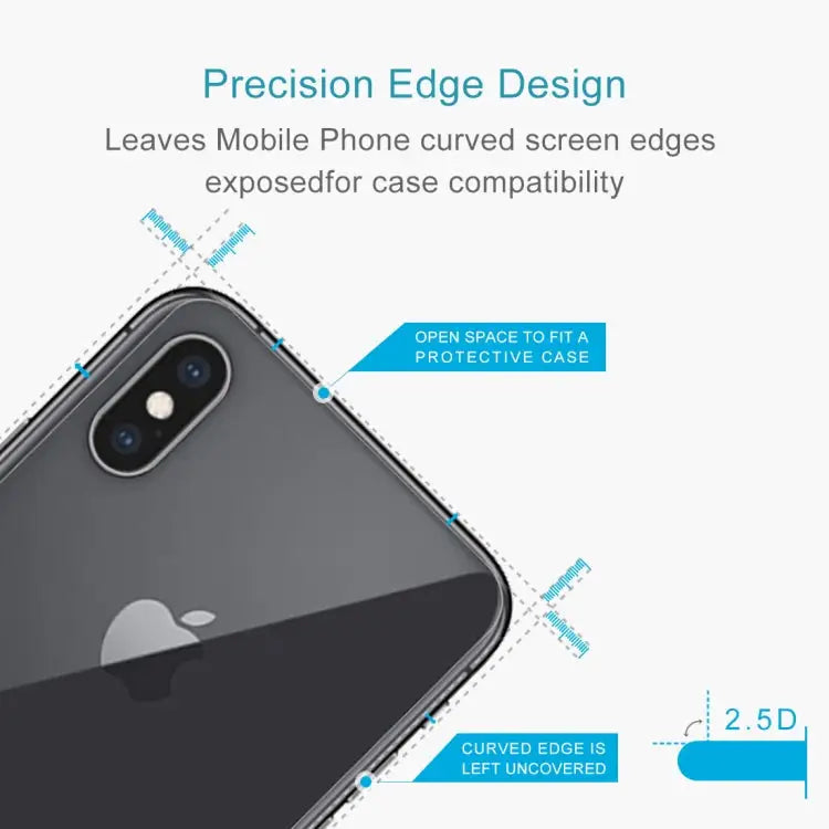 For iPhone XS Max 9H Tempered Glass Protector Back Screen Film - For XS Max