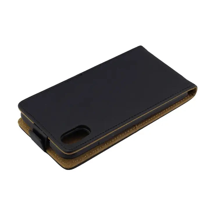 For iPhone XS Max Business Style Vertical Flip TPU Leather Case with Card Slot - For XS Max