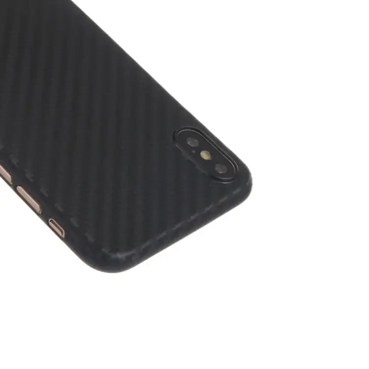 For iPhone XS Max Carbon Fiber Ultrathin PP Protective Case - For XS Max / Black