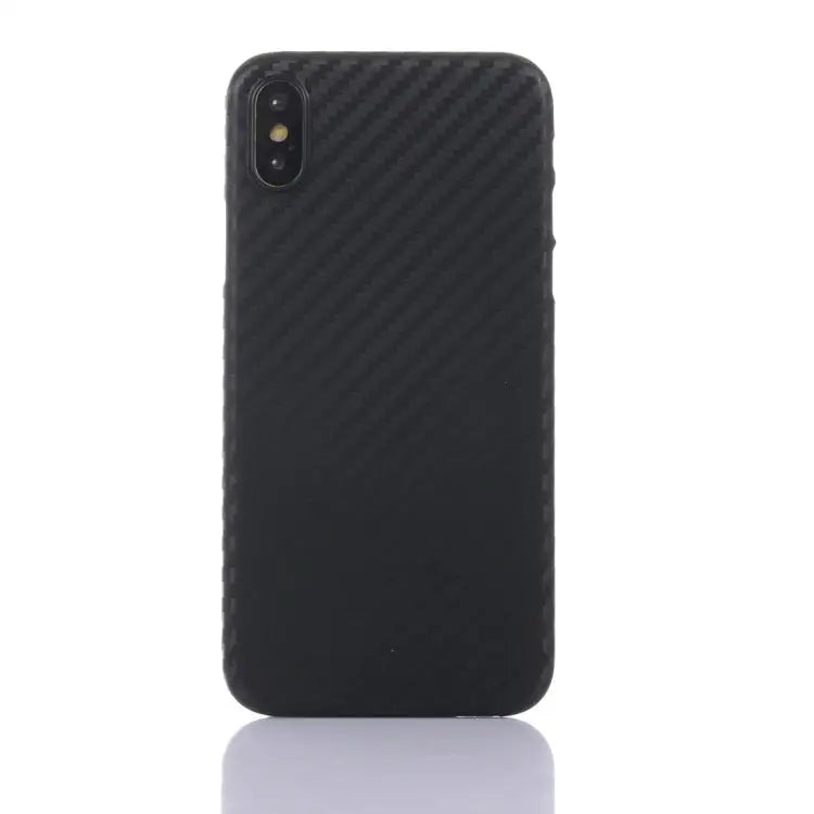 For iPhone XS Max Carbon Fiber Ultrathin PP Protective Case - For XS Max / Black