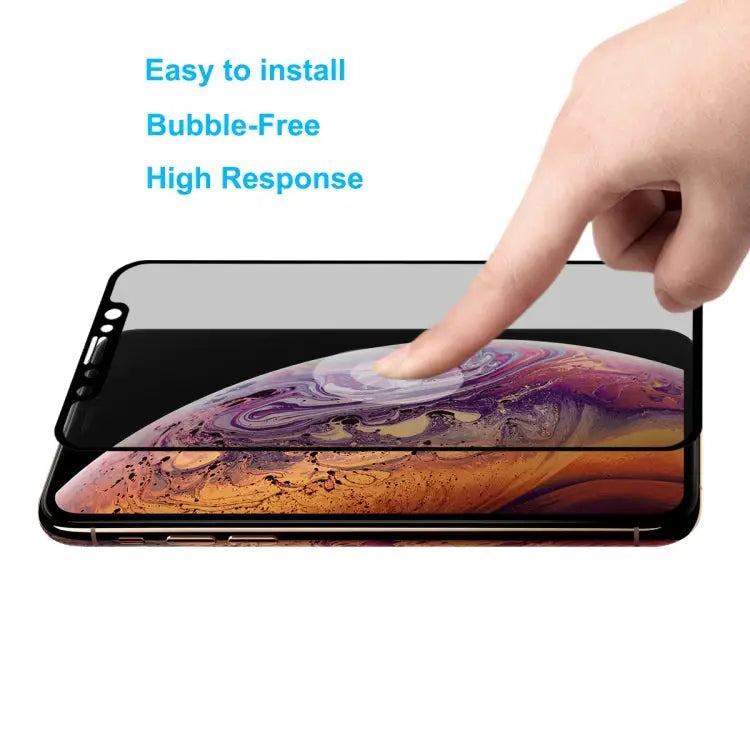 For iPhone XS Max ENKAY Hat-Prince 0.26mm 9H 6D Privacy Anti-glare Full Screen Tempered Glass Film - iPhone XS Max