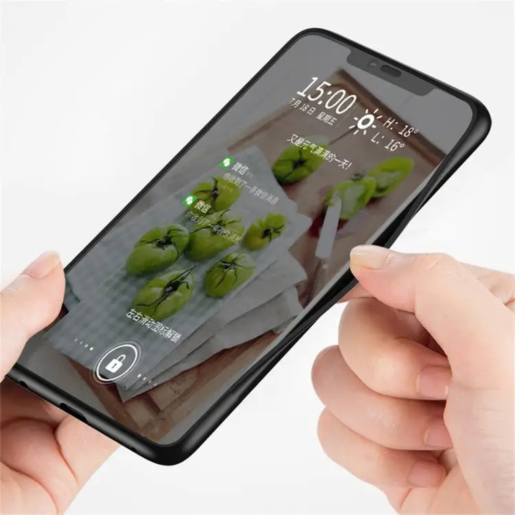 For iPhone XS Max Marble Glass Protective Case - For iPhone XS Max / Black Gold