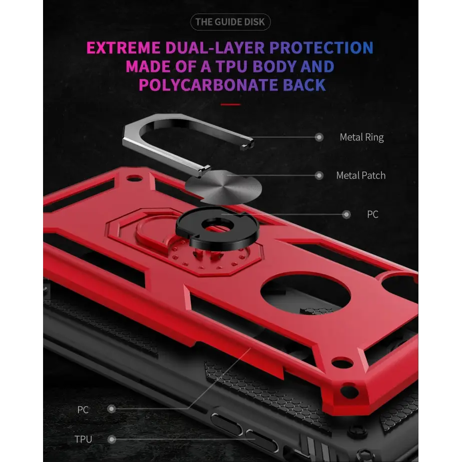 For iPhone XS Max Sergeant Armor Shockproof TPU + PC Protective Case with 360 Degree Rotation Holder