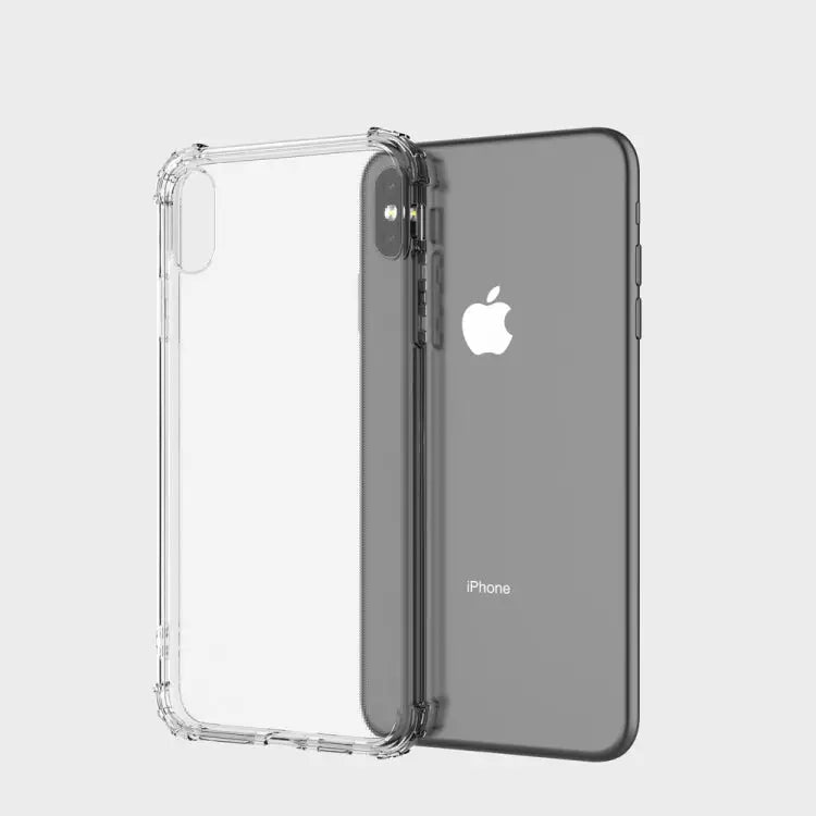 For iPhone XS Max Shockproof Transparent TPU Soft Case - Transparent