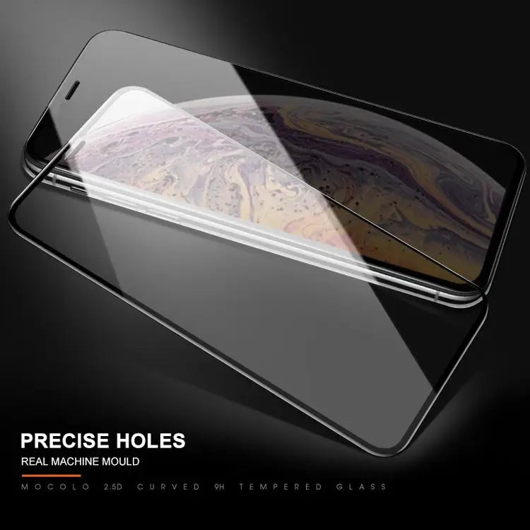 For iPhone XS / X mocolo 0.33mm 9H 2.5D Silk Print Tempered Glass Film - iPhone XS / X