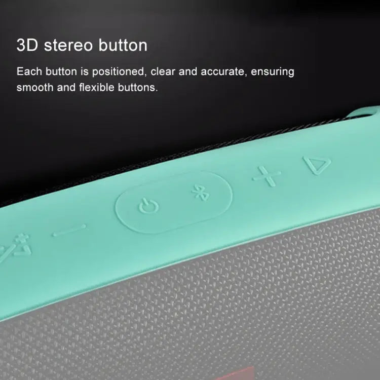 For JBL Charge 4 Shockproof Bluetooth Speaker Soft Silicone Protective Case - Black