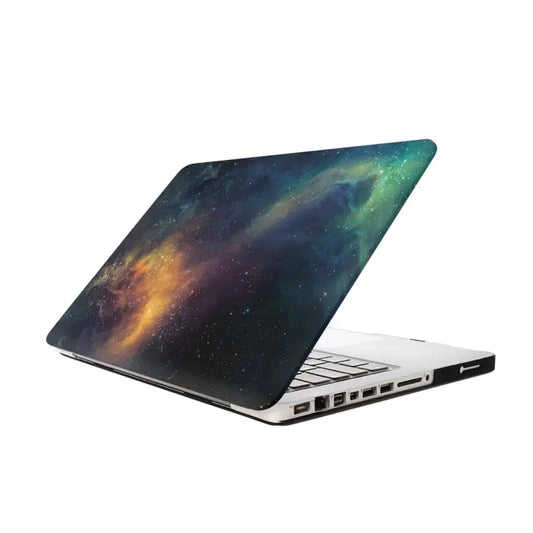 For Macbook Pro 13.3 inch Starry Sky Patterns Apple Laptop Water Decals PC Protective Case - Green