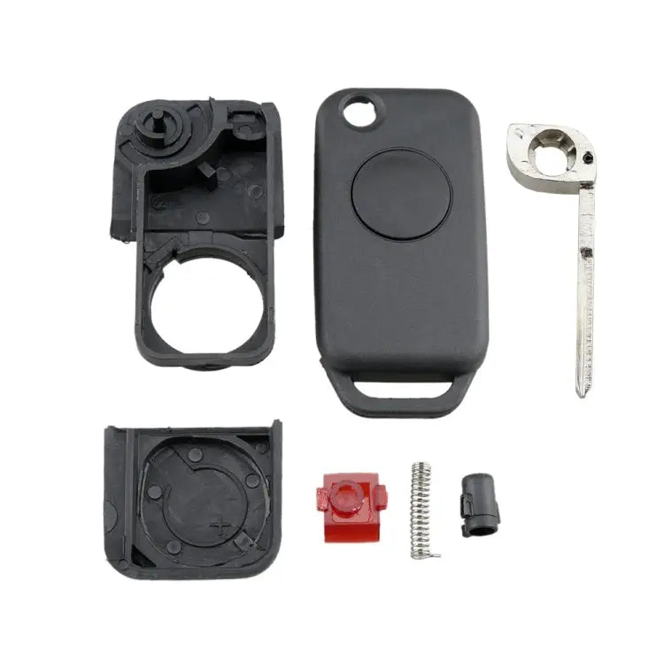 For Mercedes-Benz Car Keys Replacement 1 Button Car Key Case with Foldable Key Blade 1 Button - 1 Button