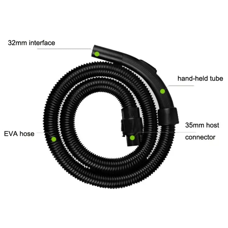 For Midea QW12T-05F / 05E / VC35J-10AC Vacuum Cleaner Accessories Threaded Hose Threaded Hose - Threaded Hose