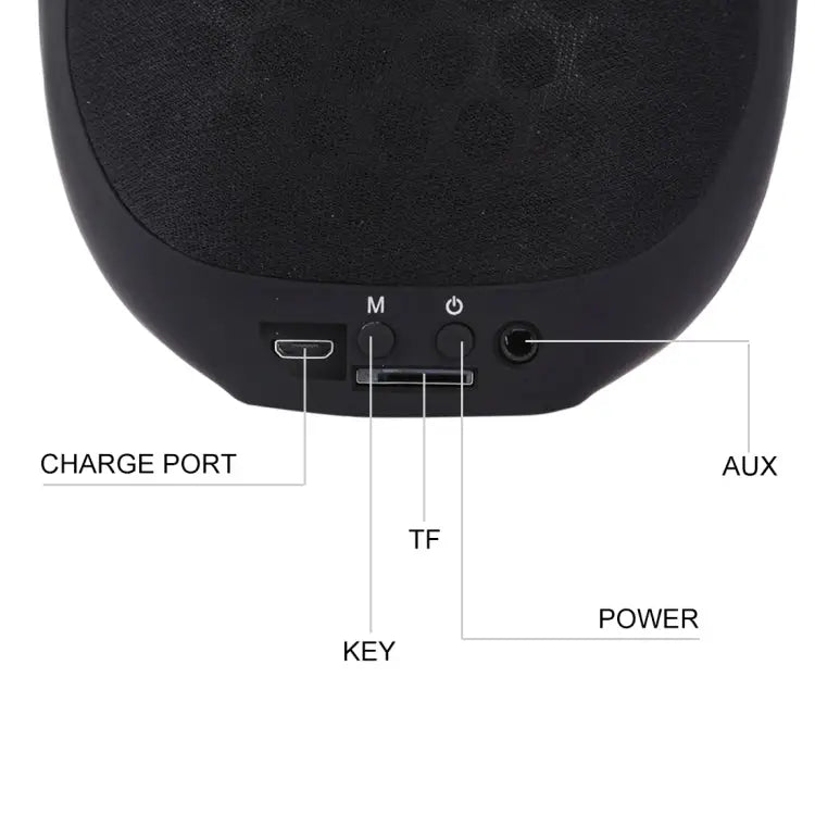 For Mobile Phones / Tablets / Laptops Support TF Card & AUX Input Bluetooth Distance: 10m
