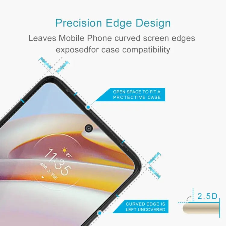 For Motorola Moto G60 / G51 / Moto G60S 0.26mm 9H 2.5D Tempered Glass Film - For Motorola Moto G60 / G51 / Moto G60S (1