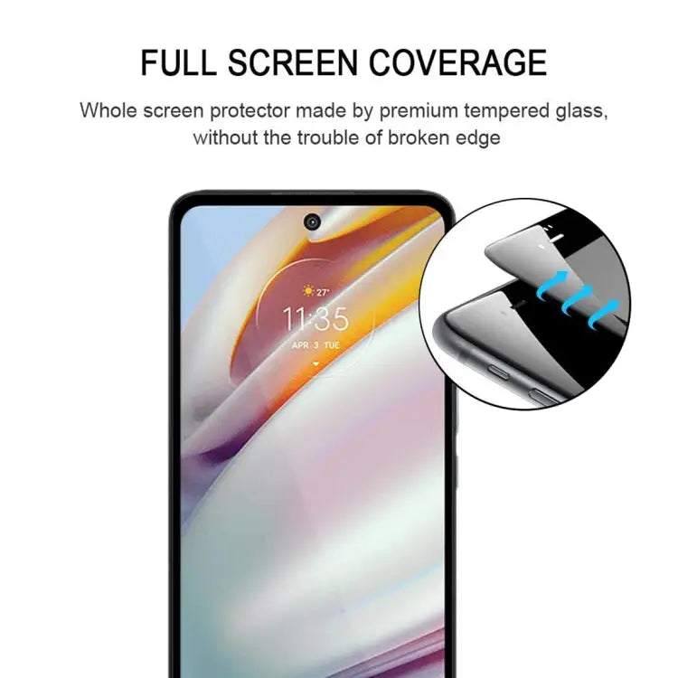 For Motorola Moto G60 / G51 / Moto G60S / G200 5G 25 PCS Full Glue Full Cover Screen Protector Tempered Glass Film