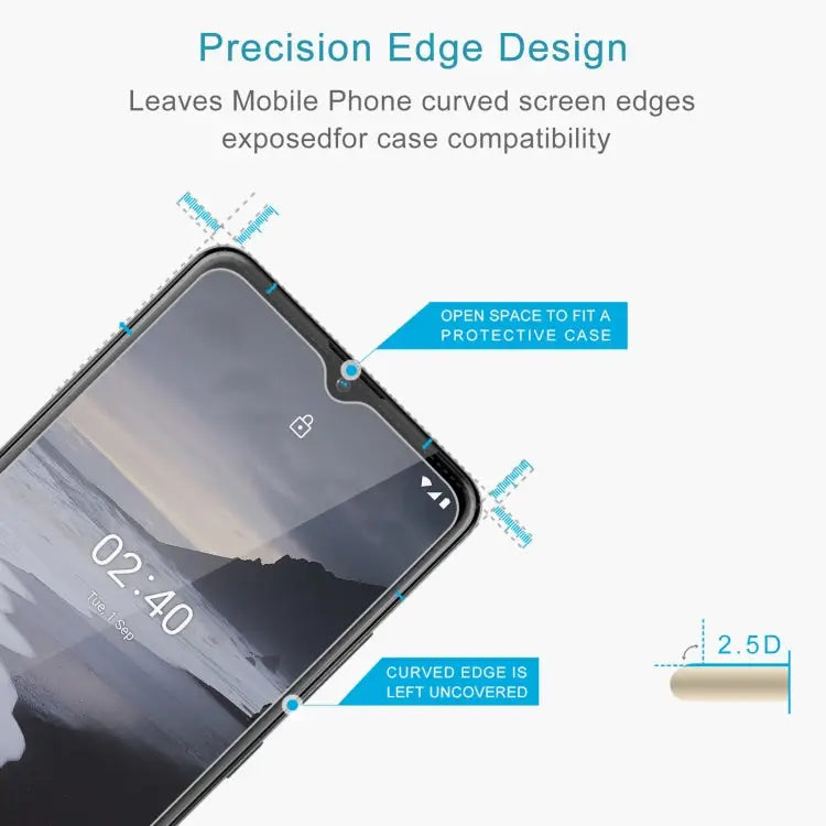 For Nokia 2.4 0.26mm 9H 2.5D Tempered Glass Film For Nokia 2.4 (1 PC) - For Nokia 2.4 (1 PC)