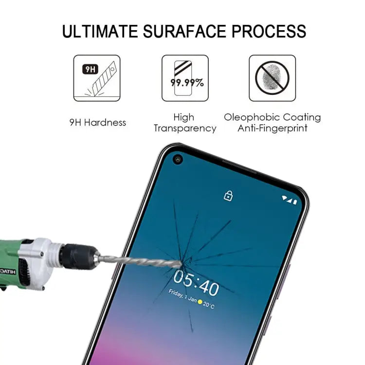 For Nokia 5.4 Full Glue Full Screen Tempered Glass Film For Nokia 5.4 (25 PCS) - For Nokia 5.4 (25 PCS)