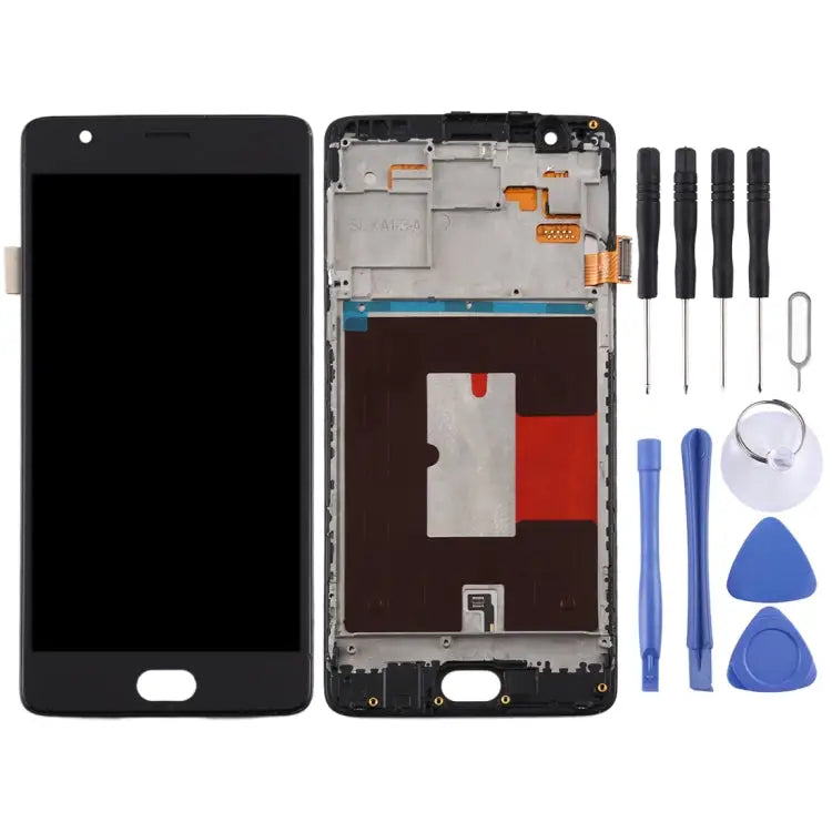 For OnePlus 3 / 3T A3000 A3010 TFT Material LCD Screen and Digitizer Full Assembly with Frame - For OnePlus 3 / 3T