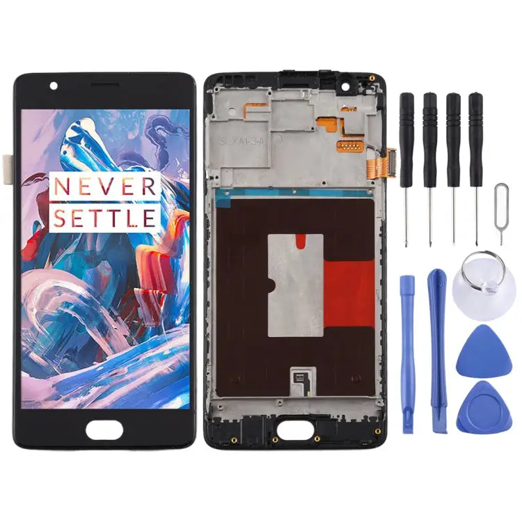 For OnePlus 3 / 3T A3000 A3010 TFT Material LCD Screen and Digitizer Full Assembly with Frame - For OnePlus 3 / 3T