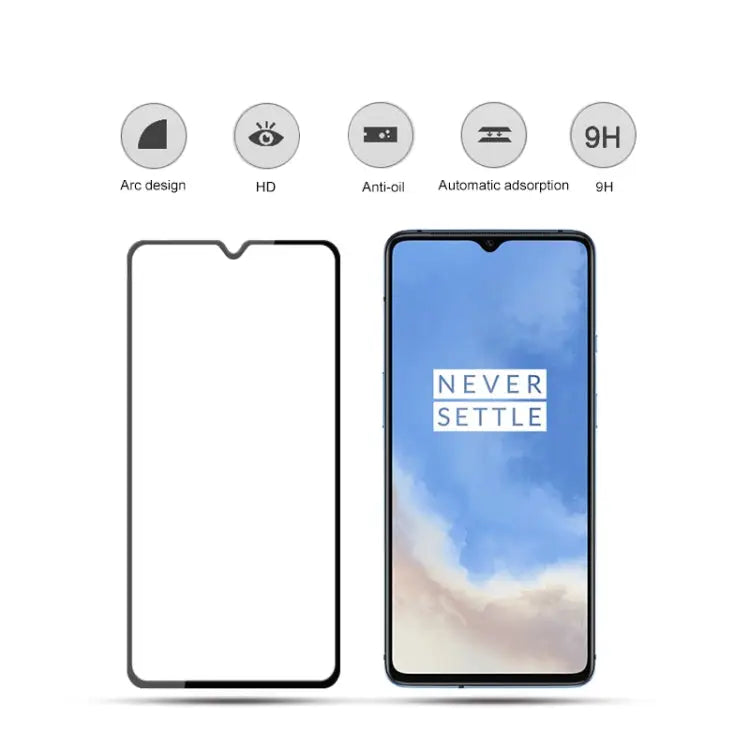 For Oneplus 7T mocolo 0.33mm 9H 3D Full Glue Curved Full Screen Tempered Glass Film For Oneplus 7T - For Oneplus 7T