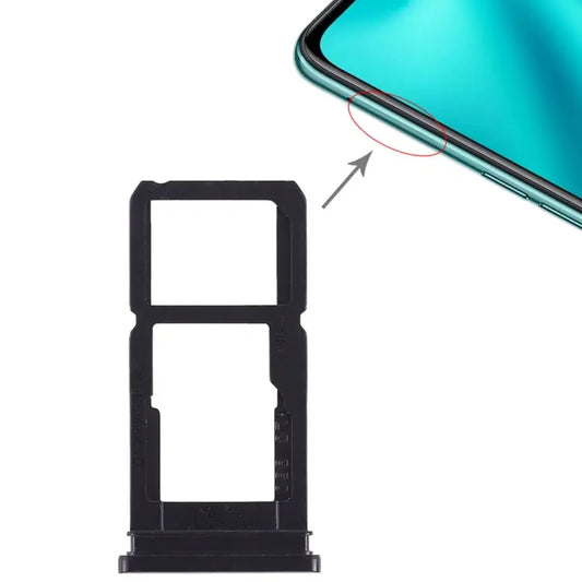 For OPPO R15 SIM Card Tray + SIM Card Tray / Micro SD Card Tray For OPPO R15 - For OPPO R15 / Black