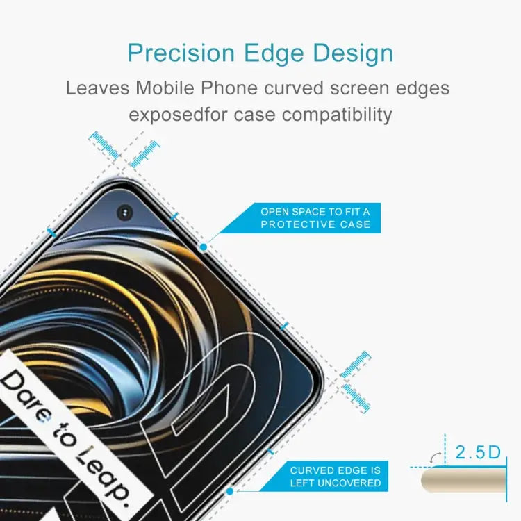 For OPPO Realme GT 5G / Realme GT Master 50 PCS 2.5D Non-Full Screen Tempered Glass Film For OPPO Realme GT 5G / Realme