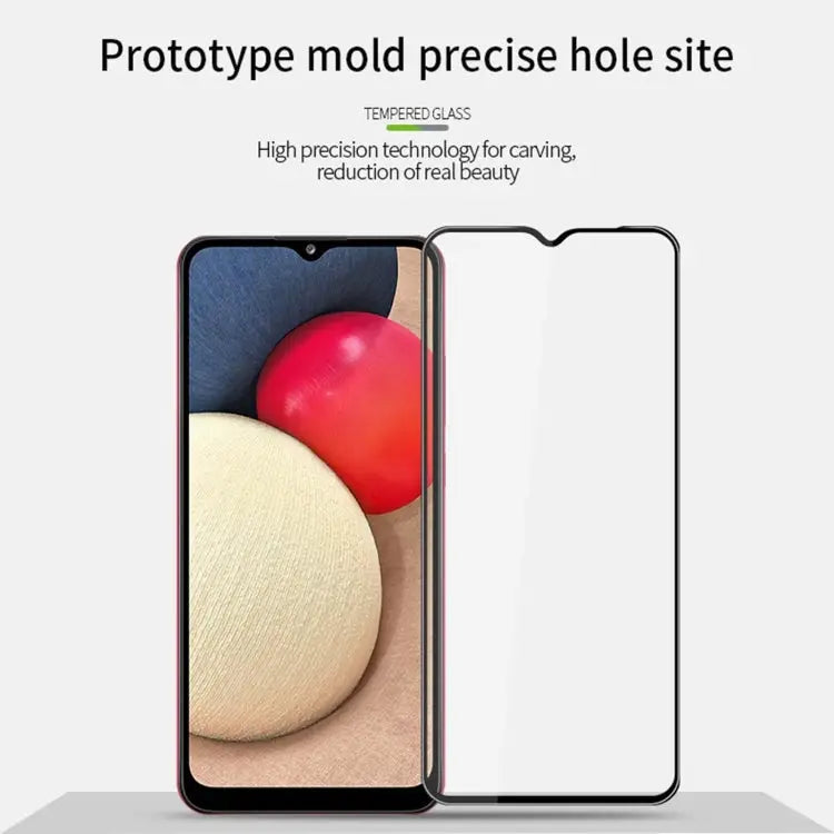 For Samsung Galaxy A03s 166mm MOFI 9H 3D Explosion-proof Curved Screen Tempered Glass Film - For Samsung Galaxy A03s