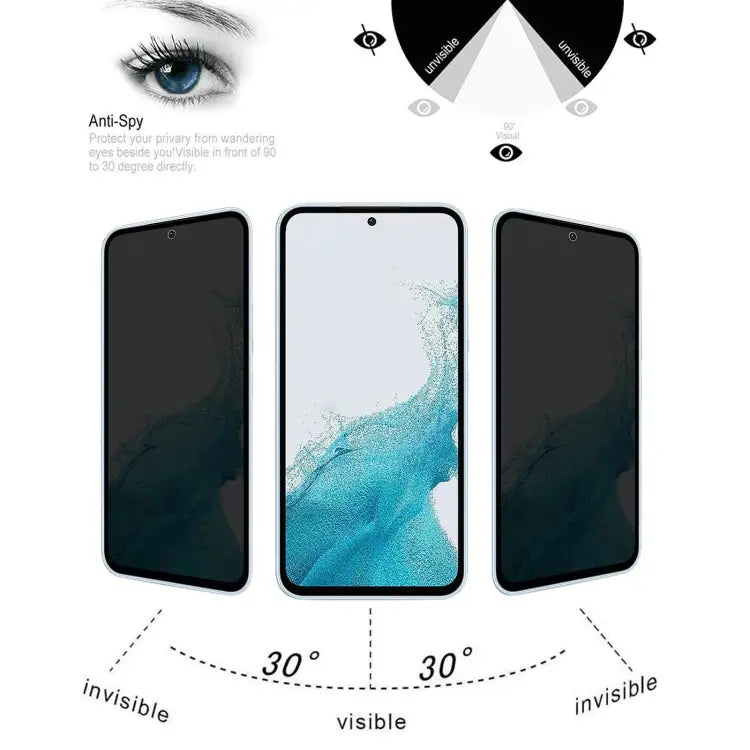 For Samsung Galaxy A54 5G 25pcs Flat Surface Privacy Tempered Glass Film For Samsung Galaxy A54 5G(25pcs) - For Samsung