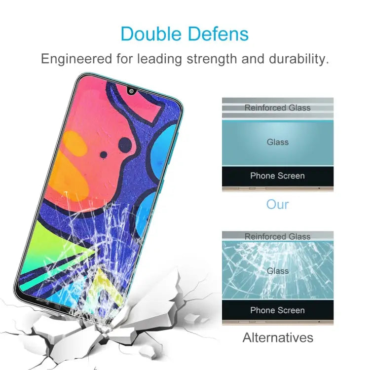 For Samsung Galaxy F41 0.26mm 9H 2.5D Tempered Glass Film