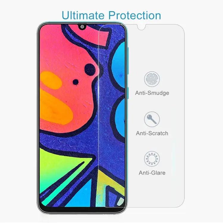 For Samsung Galaxy F41 50 PCS 0.26mm 9H 2.5D Tempered Glass Film